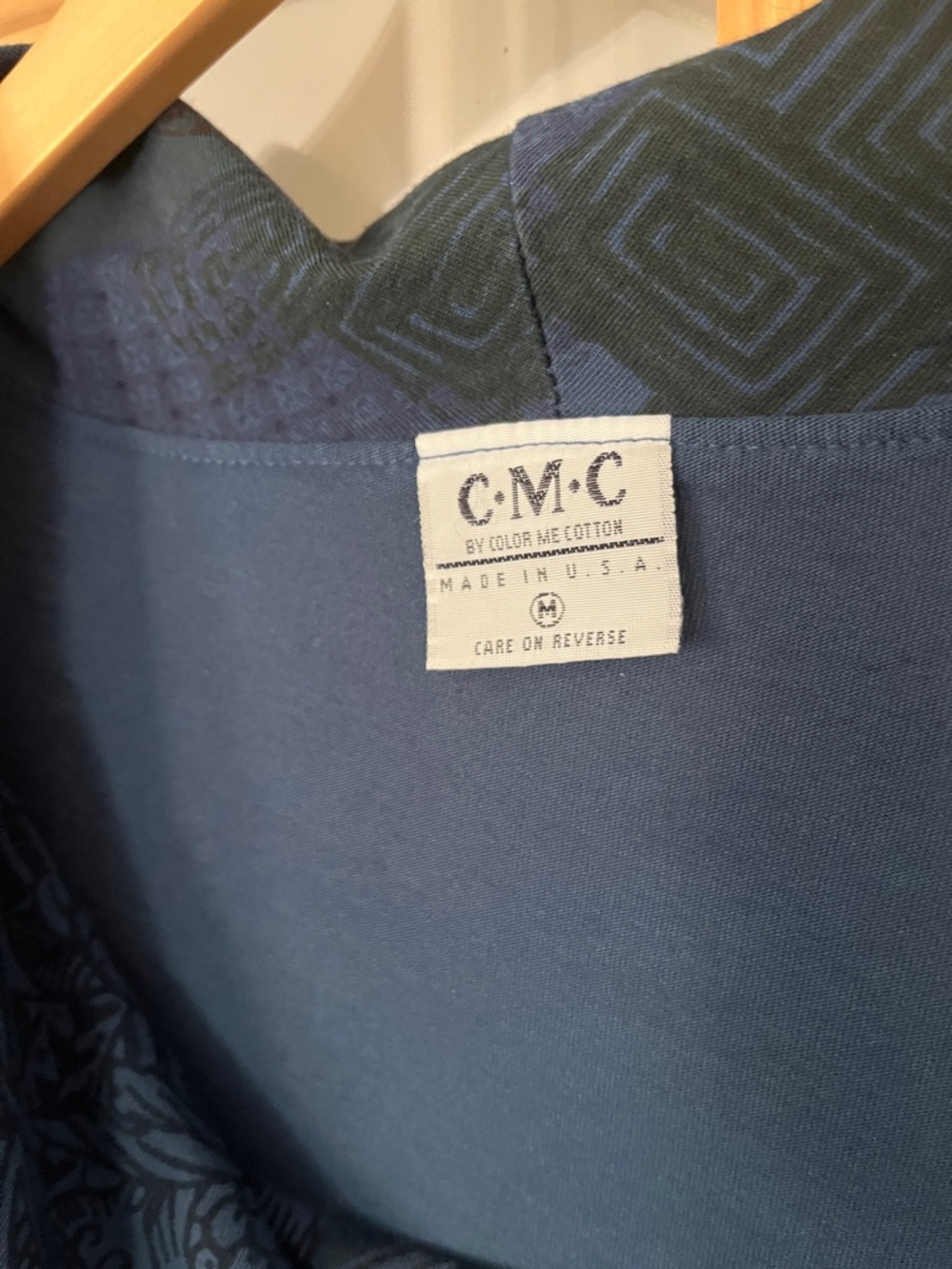 Color Me Cotton CMC Purple Cowl Neck Tunic Dress 100% Cotton Size Medium - Picture 4 of 6